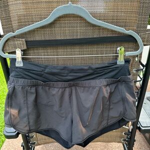 Lululemon Athletica Black Athletic Shorts Lightweight Moisture-Wicking